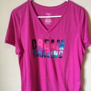 Dream Chasing hot pink t-shirt